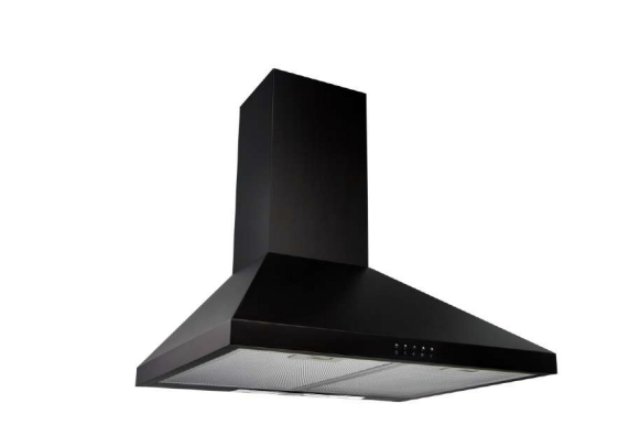 Black chimney hot sale extractor hood